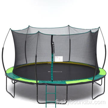 Ei kevään trampoliinia 14ft kaksinkertainen vihreä